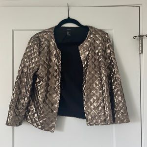 Gold Sequin Blazer